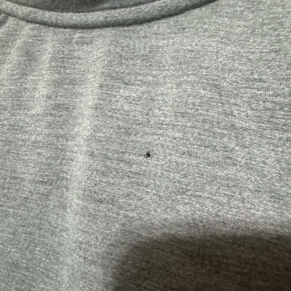 Russell training fit Men’s grey sweatshirt 2XL performance long sleeve tiny flaw